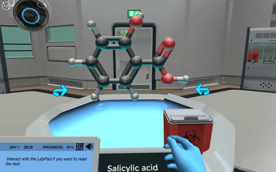 image from Functional Groups and Basic Chemical Tests virtual lab
