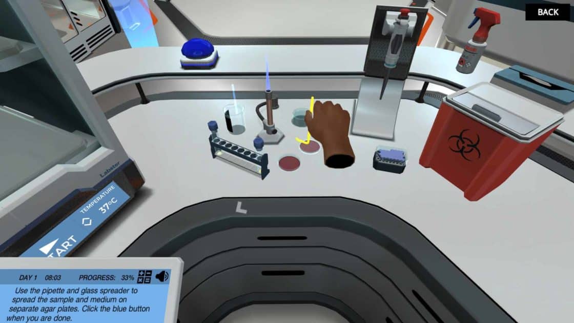 image from Aseptic Technique virtual lab