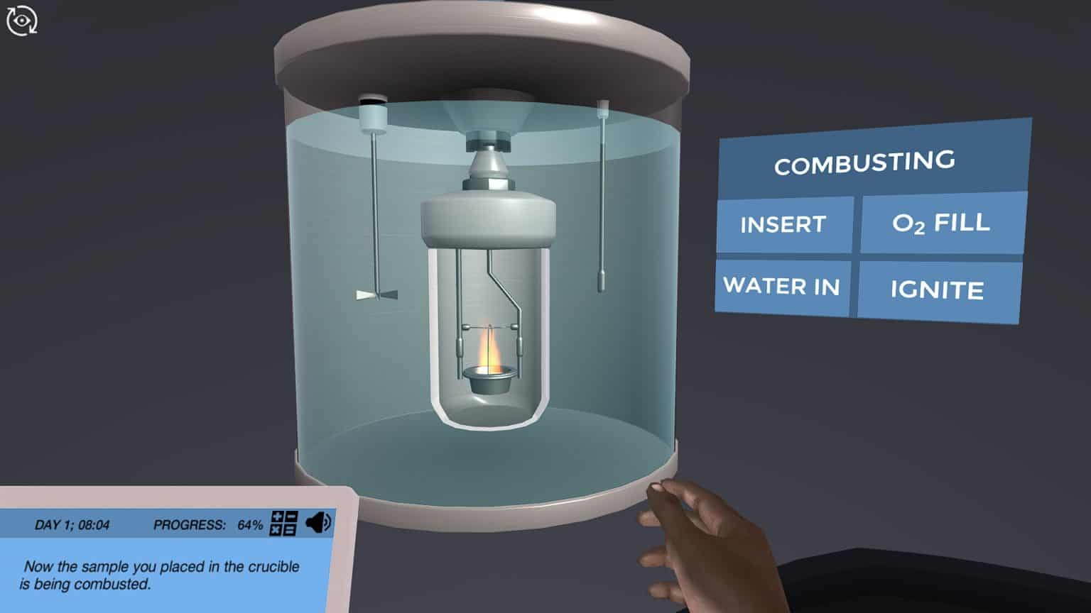 Calorimetry Using a bomb calorimeter (NEW) Labster