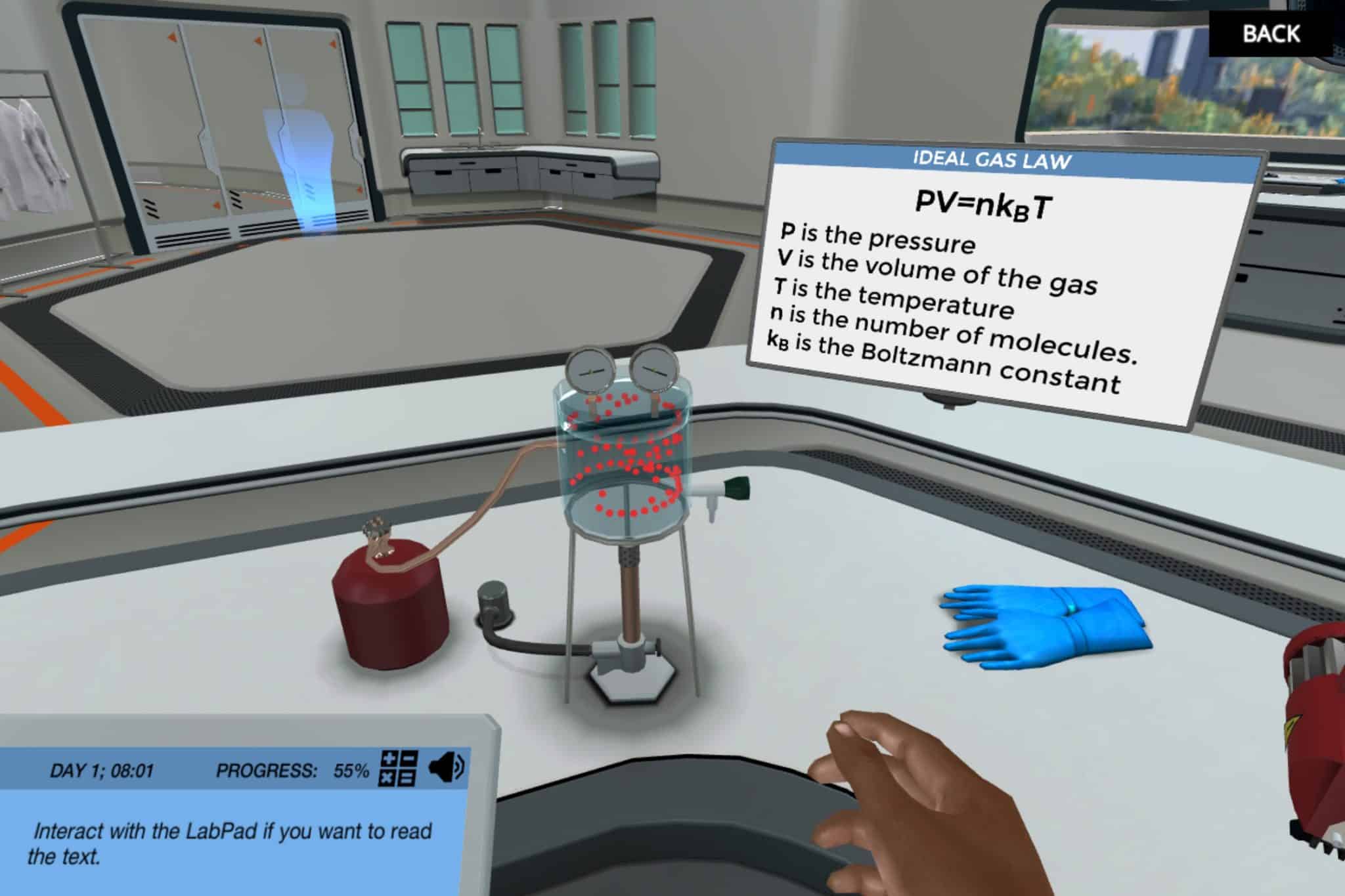 Ideal Gas Law Introduction (NEW) Labster